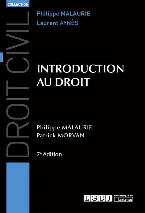INTRODUCTION AU DROIT - 7EME EDITION