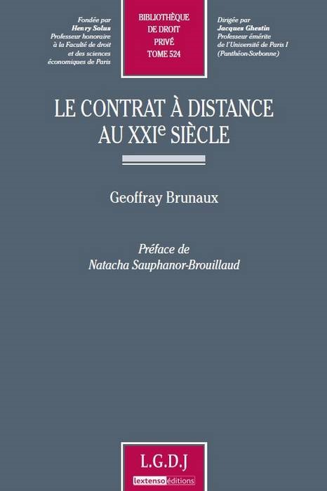le contrat à distance au xxie siècle