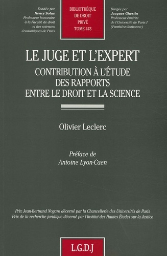 le juge et l'expert