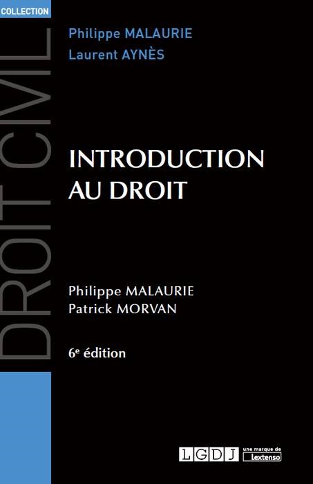 INTRODUCTION AU DROIT - 6ÈME ÉDITION