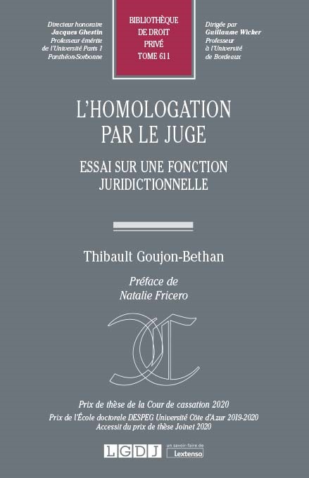L HOMOLOGATION PAR LE JUGE