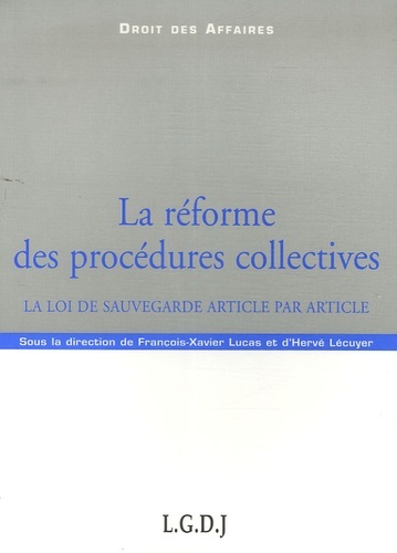 la réforme des procédures collectives