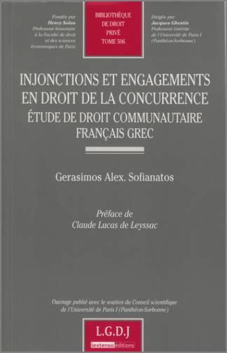 INJONCTIONS ET ENGAGEMENTS EN DROIT DE LA CONCURRENCE - ETUDE DE DROIT COMMUNAUT