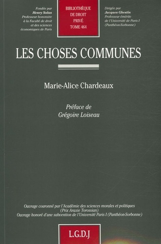 LES CHOSES COMMUNES