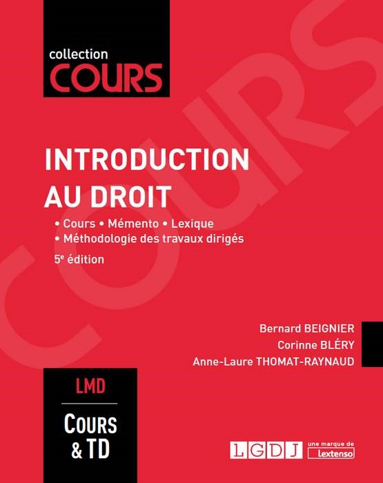 INTRODUCTION AU DROIT - 5ÈME ÉDITION