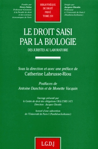 LE DROIT SAISI PAR LA BIOLOGIE
