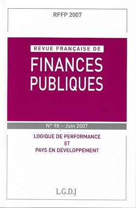 REVUE FRANÇAISE DE FINANCES PUBLIQUES N 98 - 2007