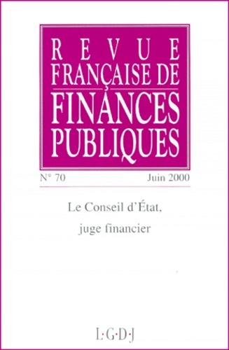 REVUE FRANÇAISE DE FINANCES PUBLIQUES N 70 - 2000