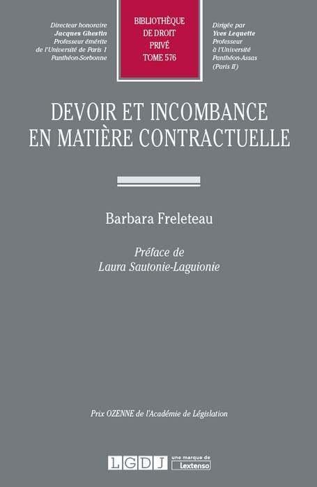 devoir et incombance en matière contractuelle