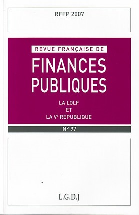 REVUE FRANÇAISE DE FINANCES PUBLIQUES N 97 - 2007