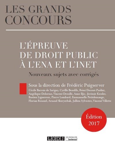 L'épreuve de droit public à l'INSP (ex ENA) et à l'INET