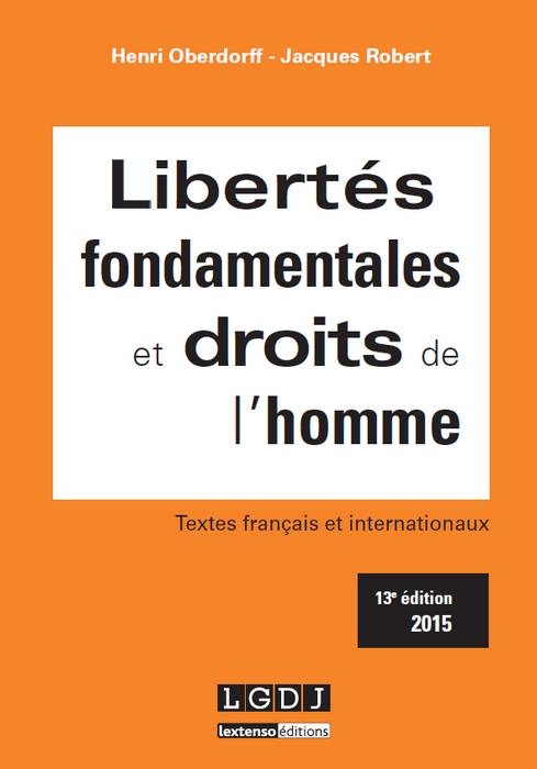 LIBERTÉS FONDAMENTALES ET DROITS DE L'HOMME - 13ÈME ÉDITION