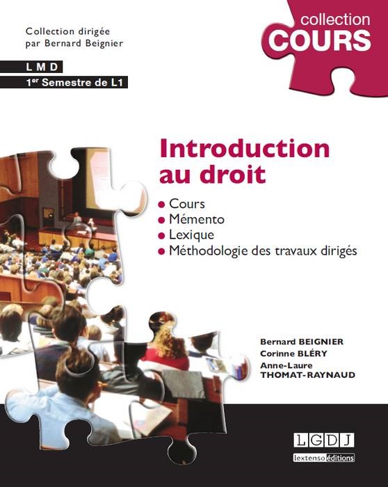 INTRODUCTION AU DROIT - 4ÈME ÉDITION