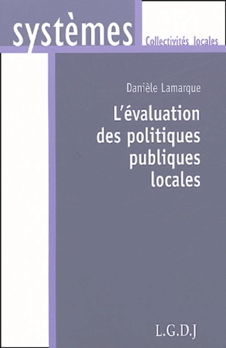 L'ÉVALUATION DES POLITIQUES PUBLIQUES LOCALES