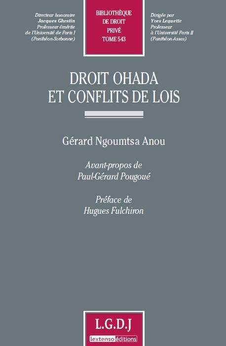 DROIT OHADA ET CONFLITS DE LOIS