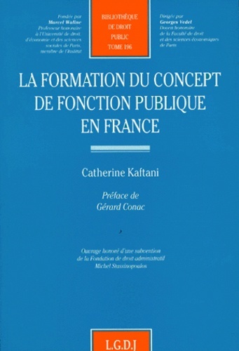 la formation du concept de fonction publique en france