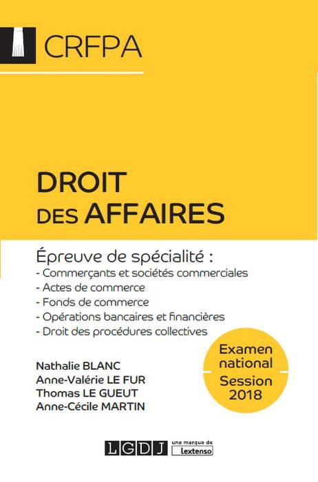 DROIT DES AFFAIRES