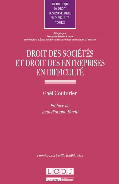 DROIT DES SOCIÉTÉS ET DES ENTREPRISES EN DIFFICULTÉ