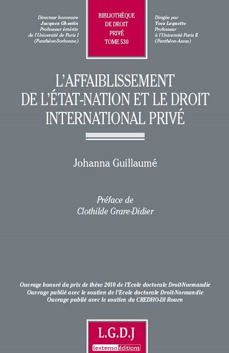 l'affaiblissement de l'état-nation et le droit international privé