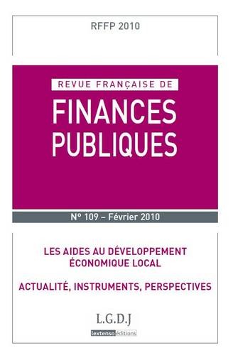 REVUE FRANÇAISE DE FINANCES PUBLIQUES N 109 - 2010