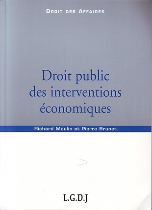 droit public des interventions économiques