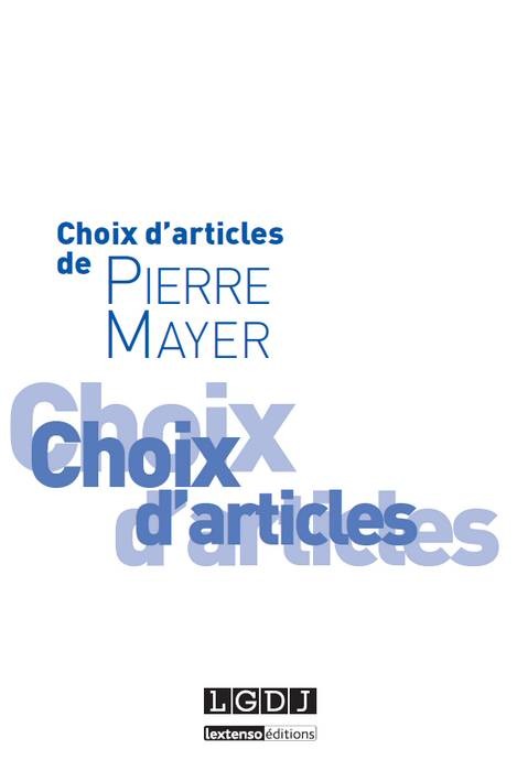 choix d'articles de pierre mayer