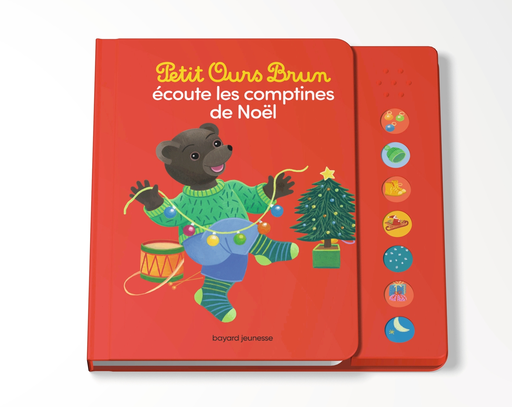 Petit Ours Brun écoute les comptines de Noël - Livre sonore - Dès 1 an