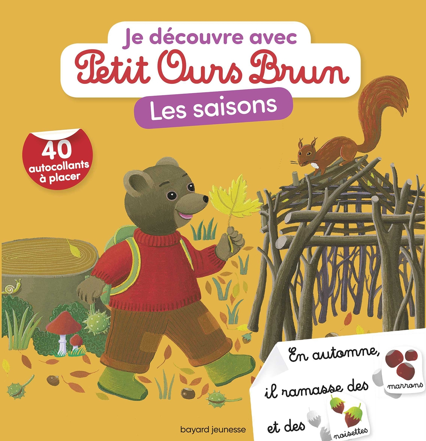 Je découvre les saisons avec Petit Ours Brun - Premiers autocollants - Dès 3 ans