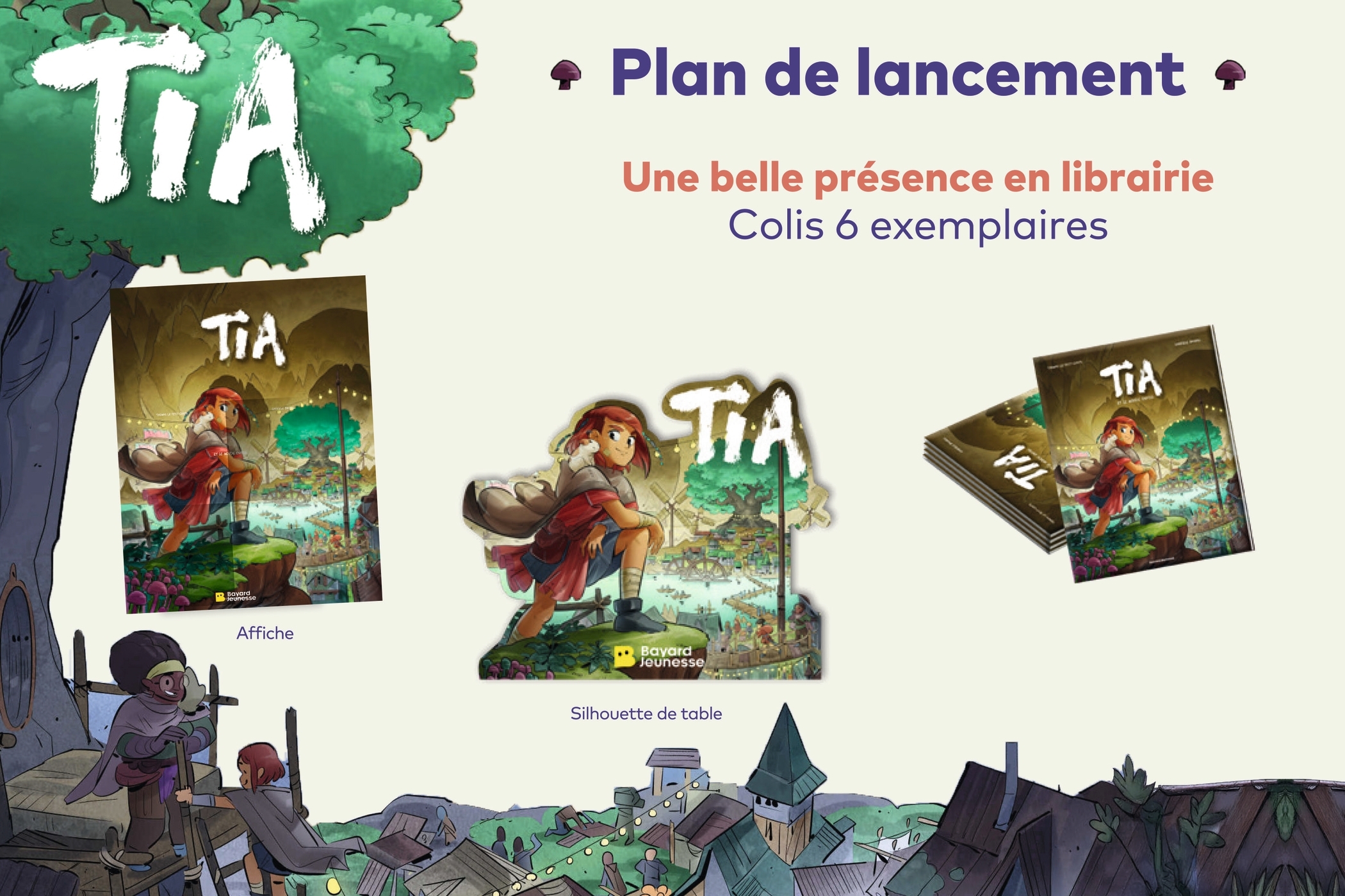 Colis-déco 6 ex - Tia et le peuple taupe - juin 25