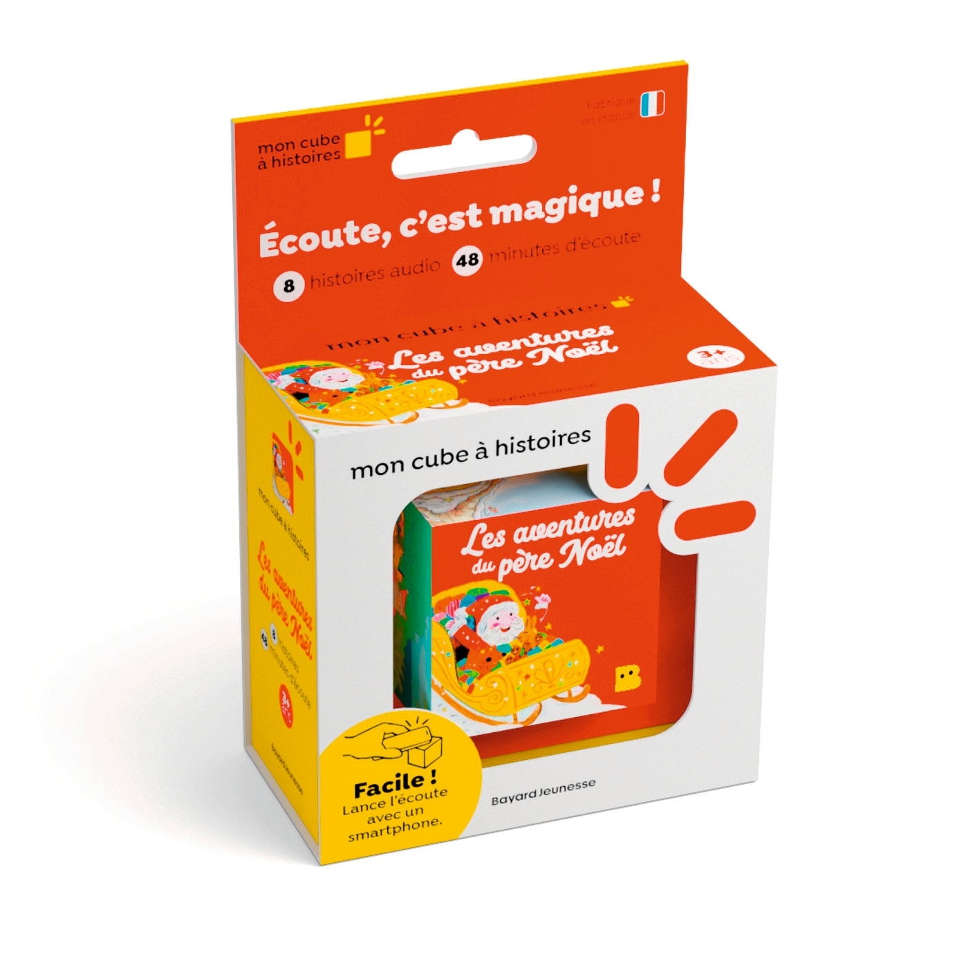 Mon cube à histoires - Les aventures du Père Noël : 8 histoires à écouter. Dès 3 ans.