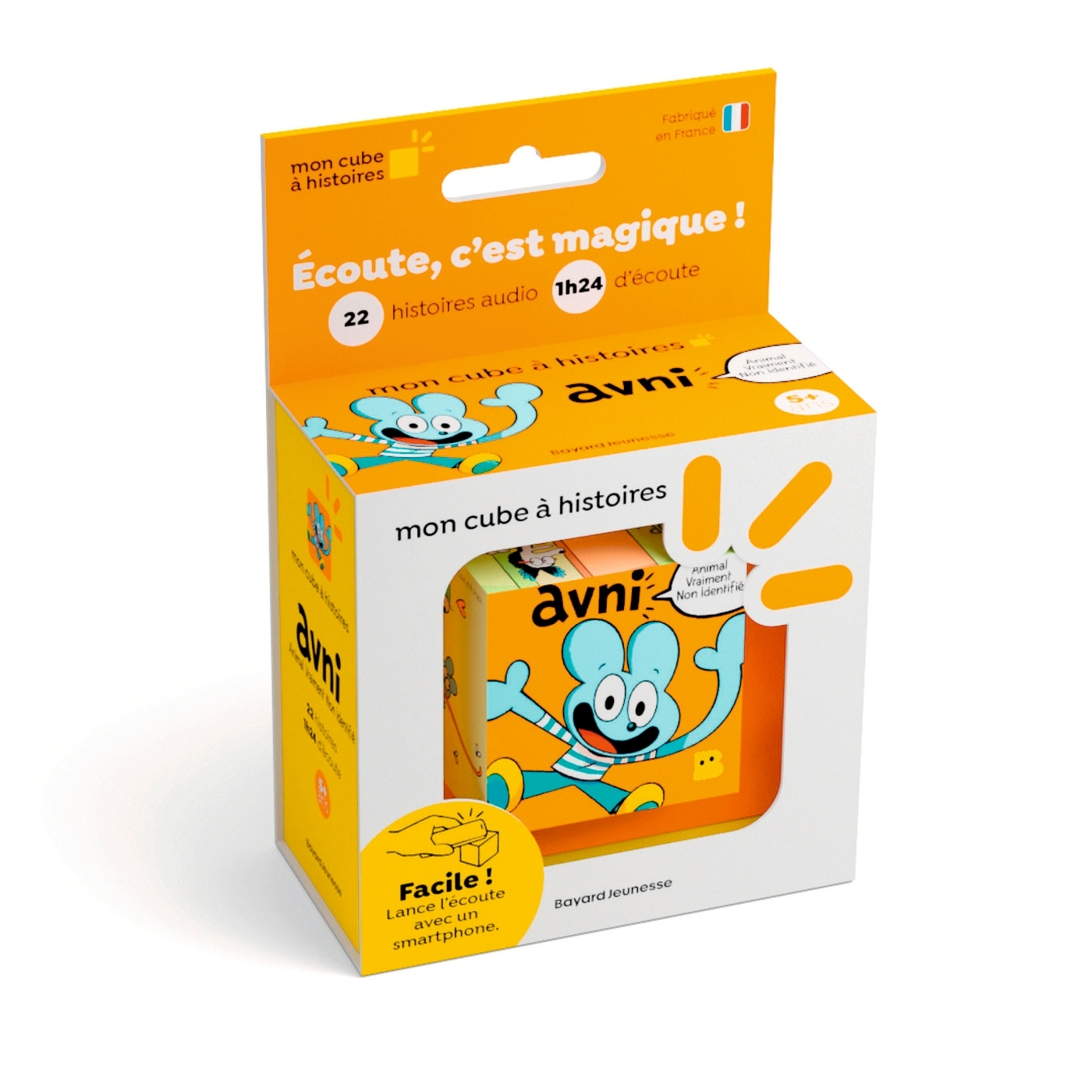 Mon cube à histoires - Avni, Animal Vraiment Non Identifié : 22 histoires à écouter. Dès 5 ans.
