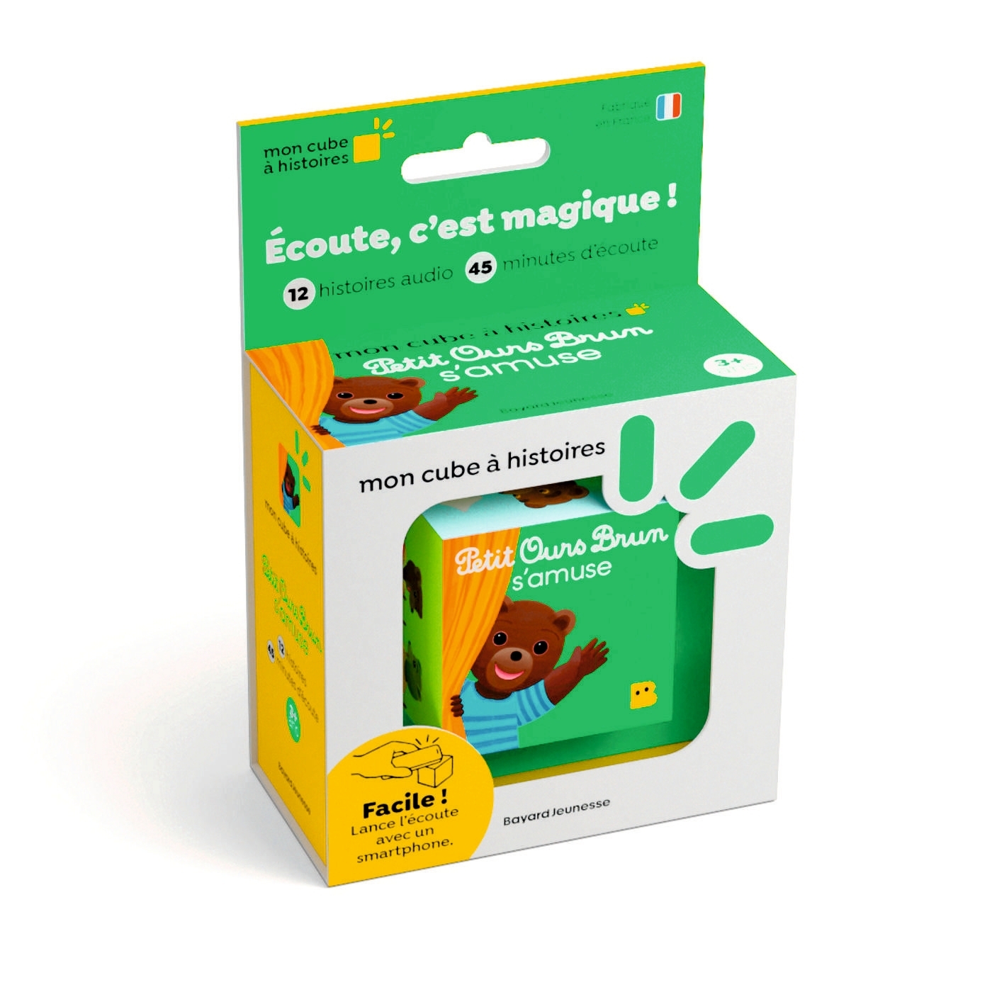 Mon cube à histoires - Petit Ours Brun s'amuse : 12 histoires à écouter. Dès 3 ans.