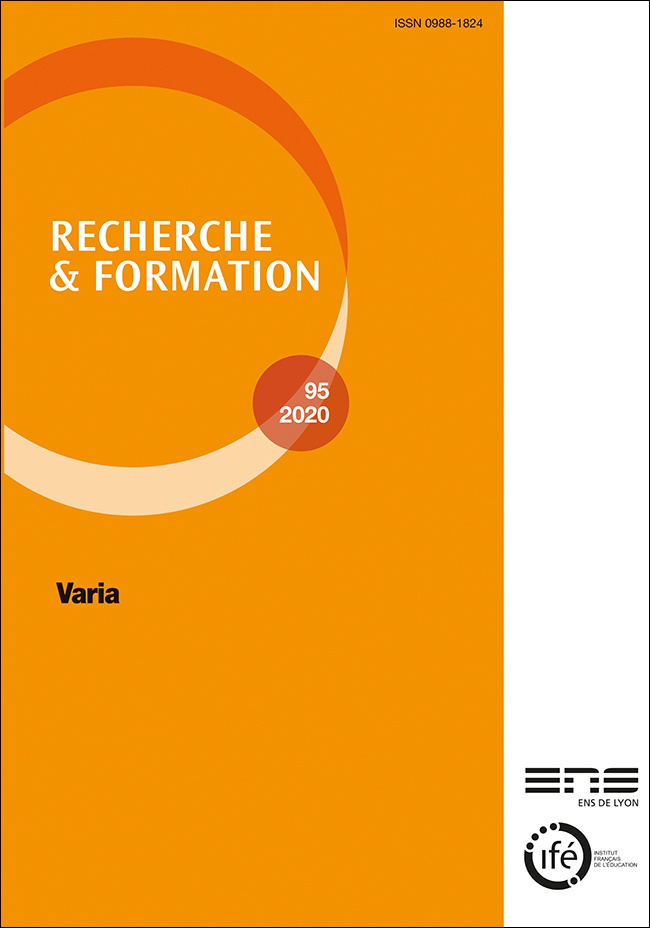 RECHERCHE ET FORMATION, N 95/2020. VARIA