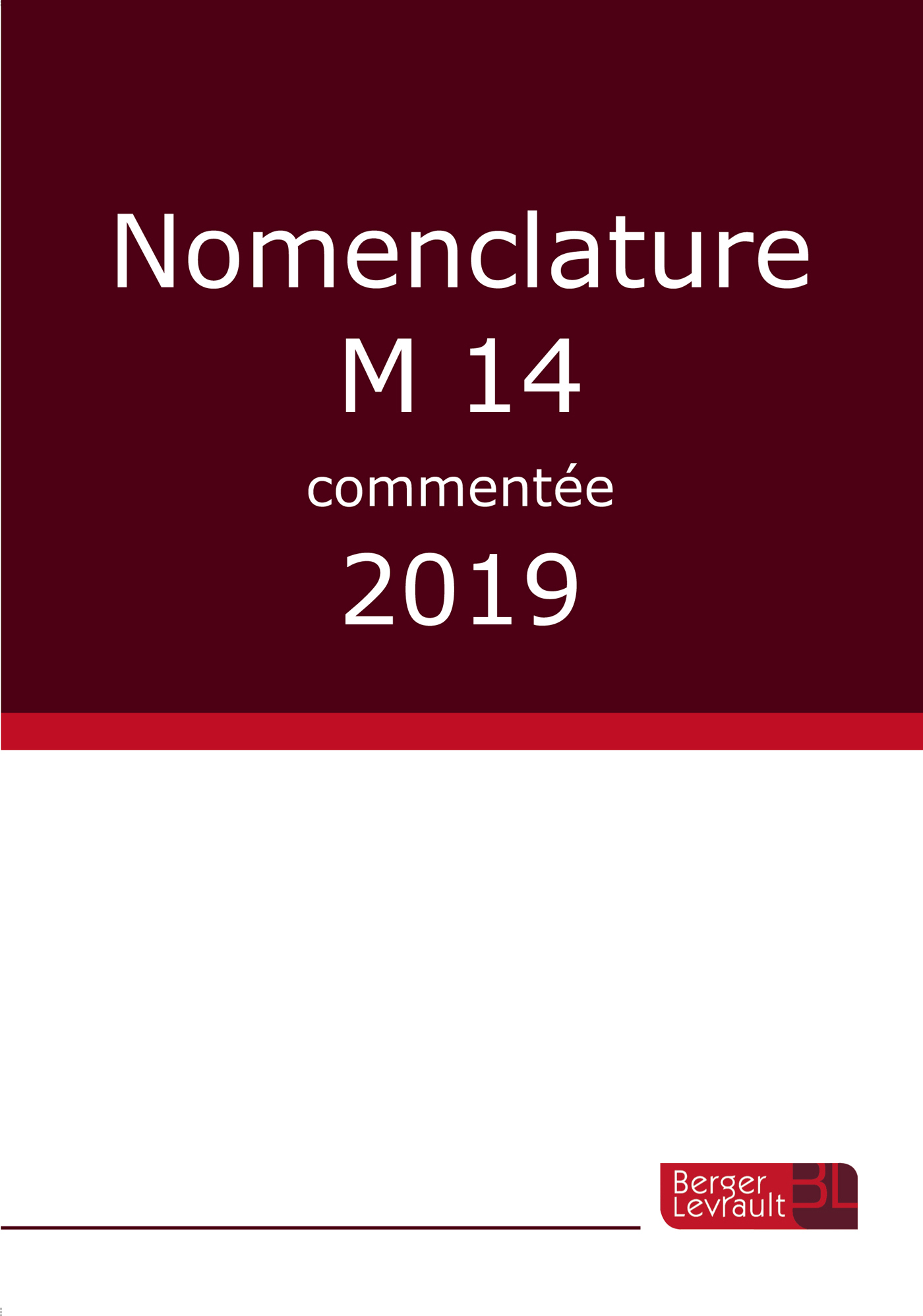 Nomenclature M14 commentée 2019