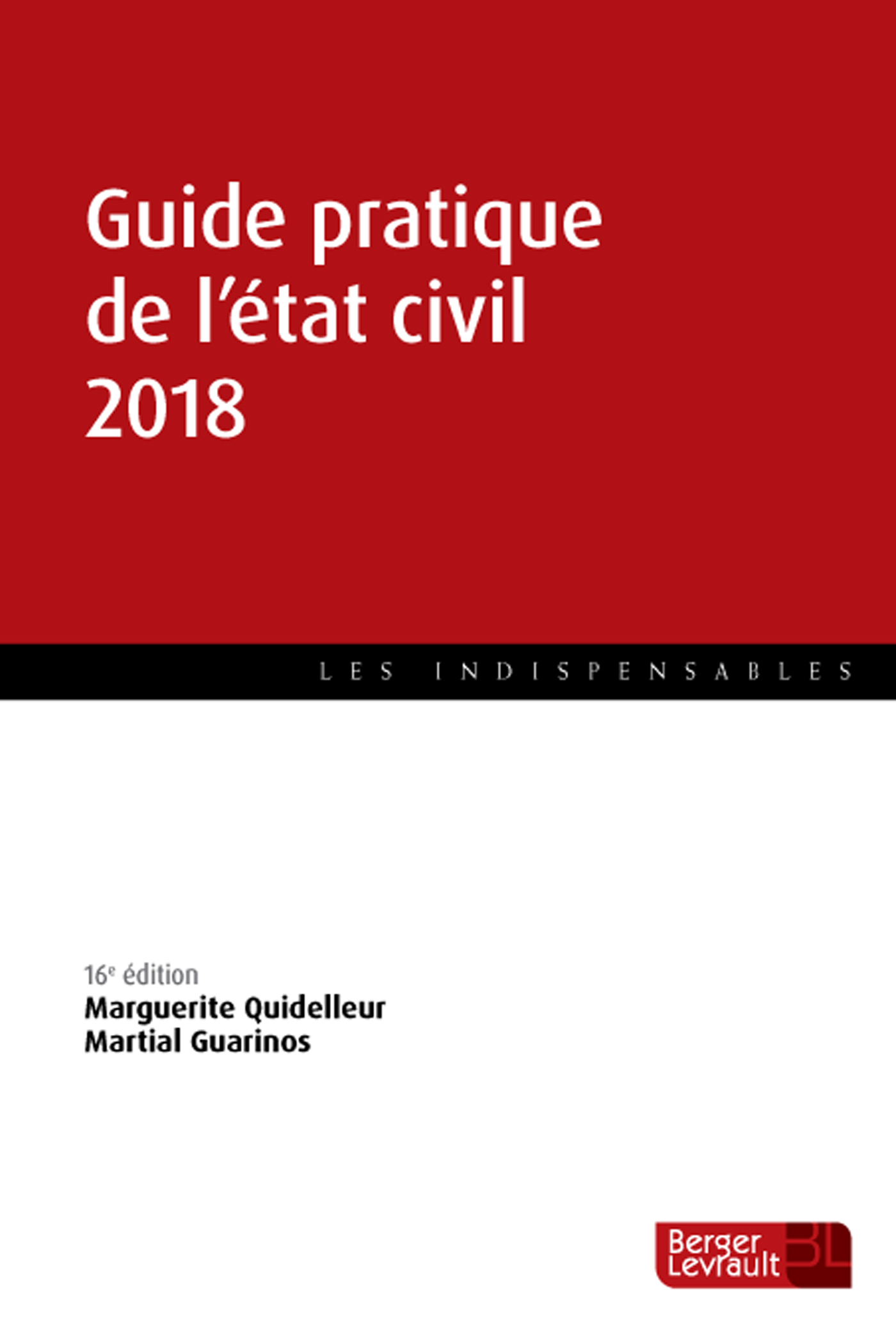 GUIDE PRATIQUE DE L'ETAT CIVIL 2018