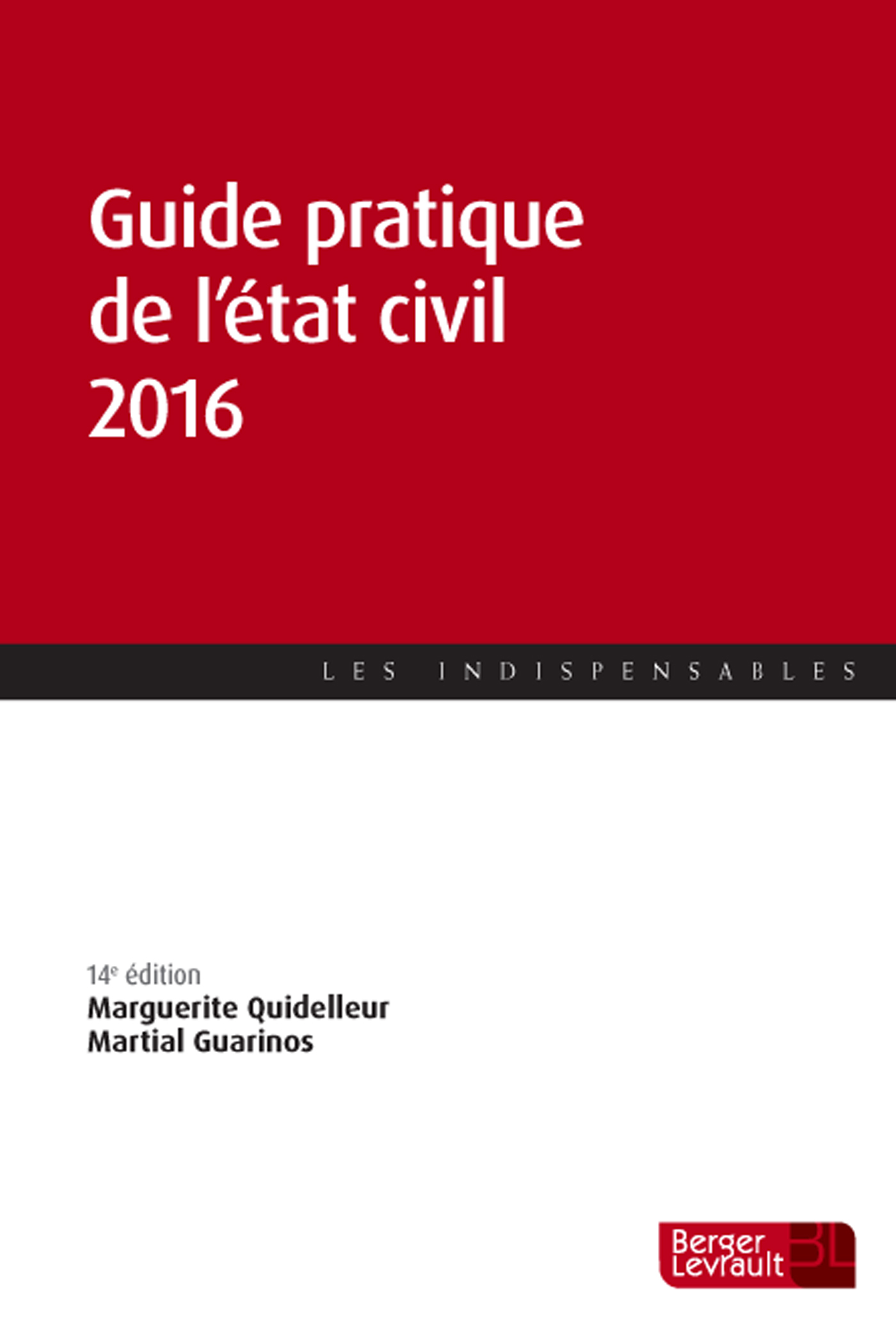 GUIDE PRATIQUE DE L'ETAT CIVIL 2016