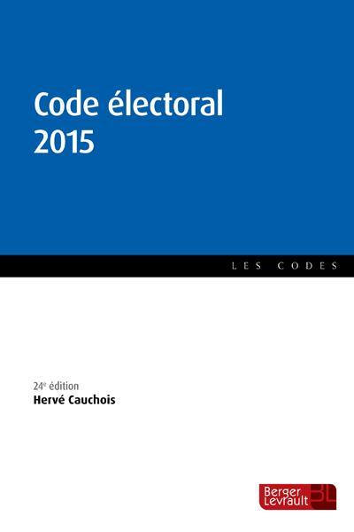 CODE ELECTORAL 2015