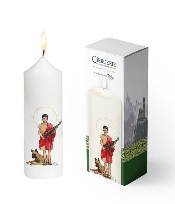 Cierge blanc - Saint Guy