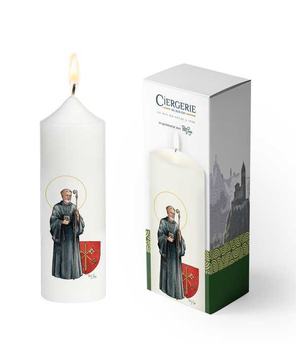 Cierge blanc - Saint Mayeul