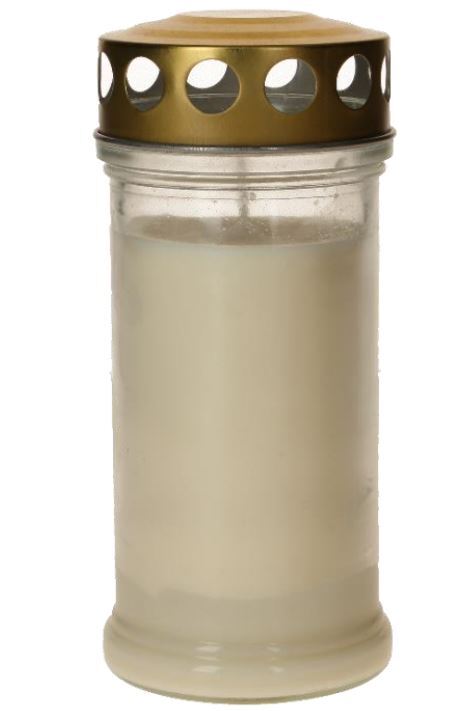 Veilleuse d'extérieure en verre - Hauteur 17 cm