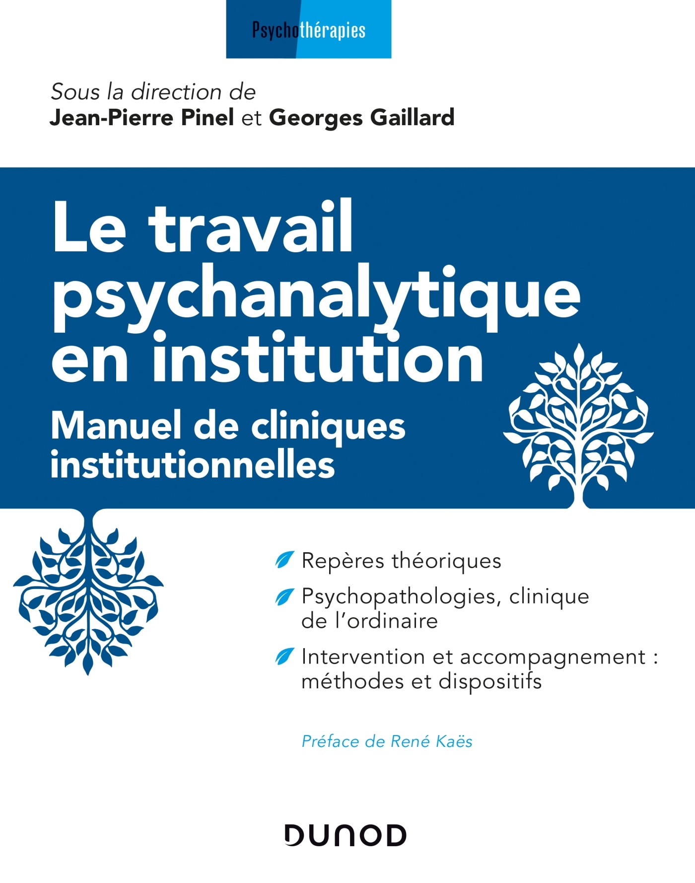 Le travail psychanalytique en institution - Manuel de cliniques institutionnelles