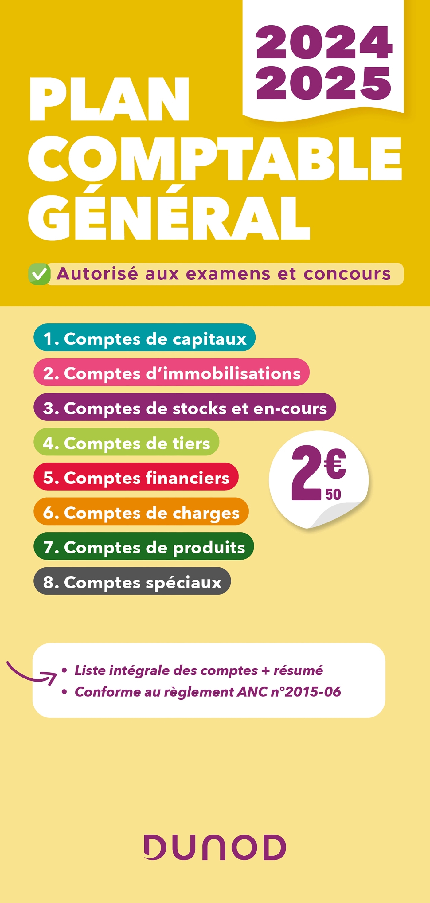 Plan comptable général - PCG - 2024-2025