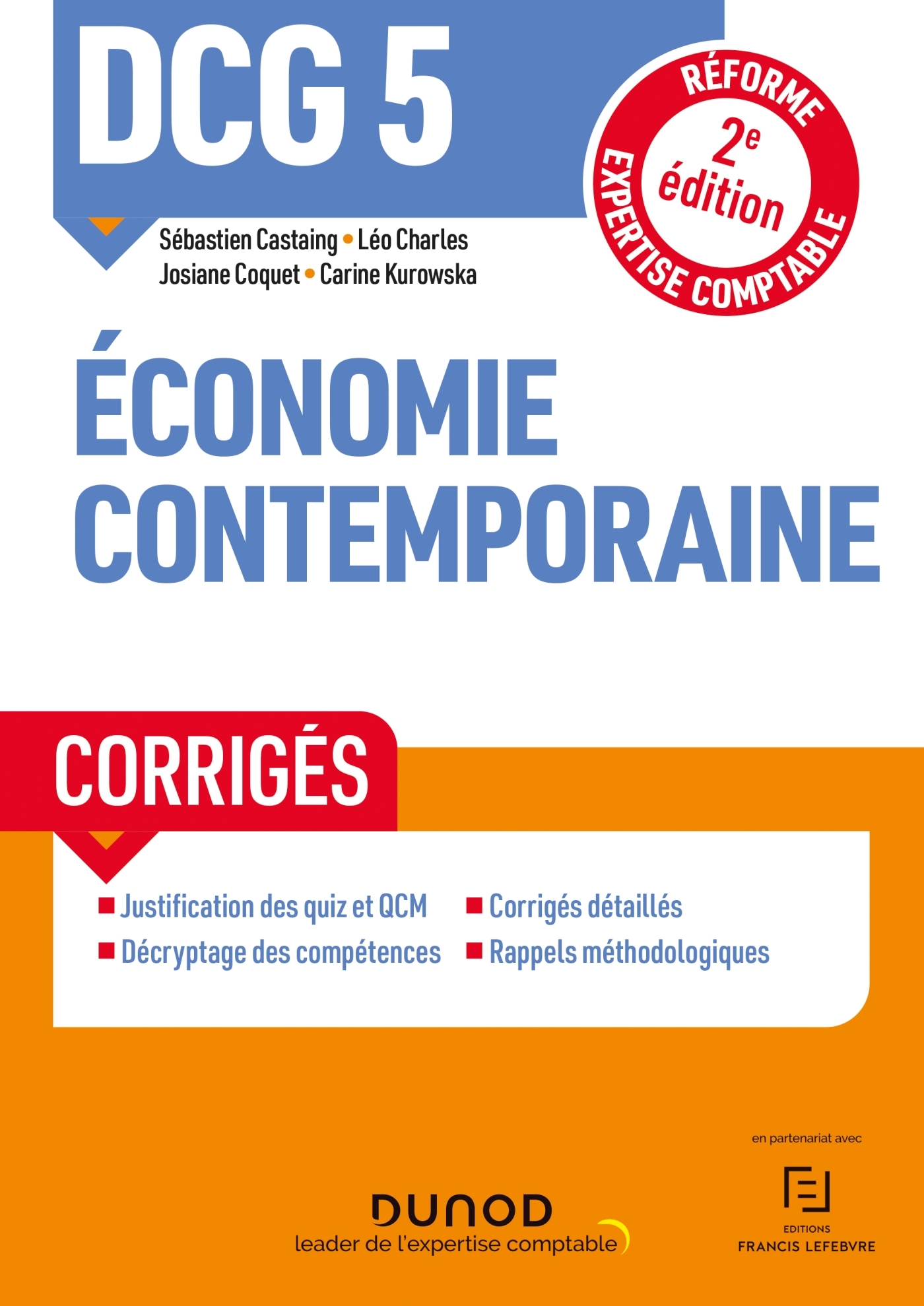 DCG 5 Economie contemporaine - Corrigés - 2e éd.