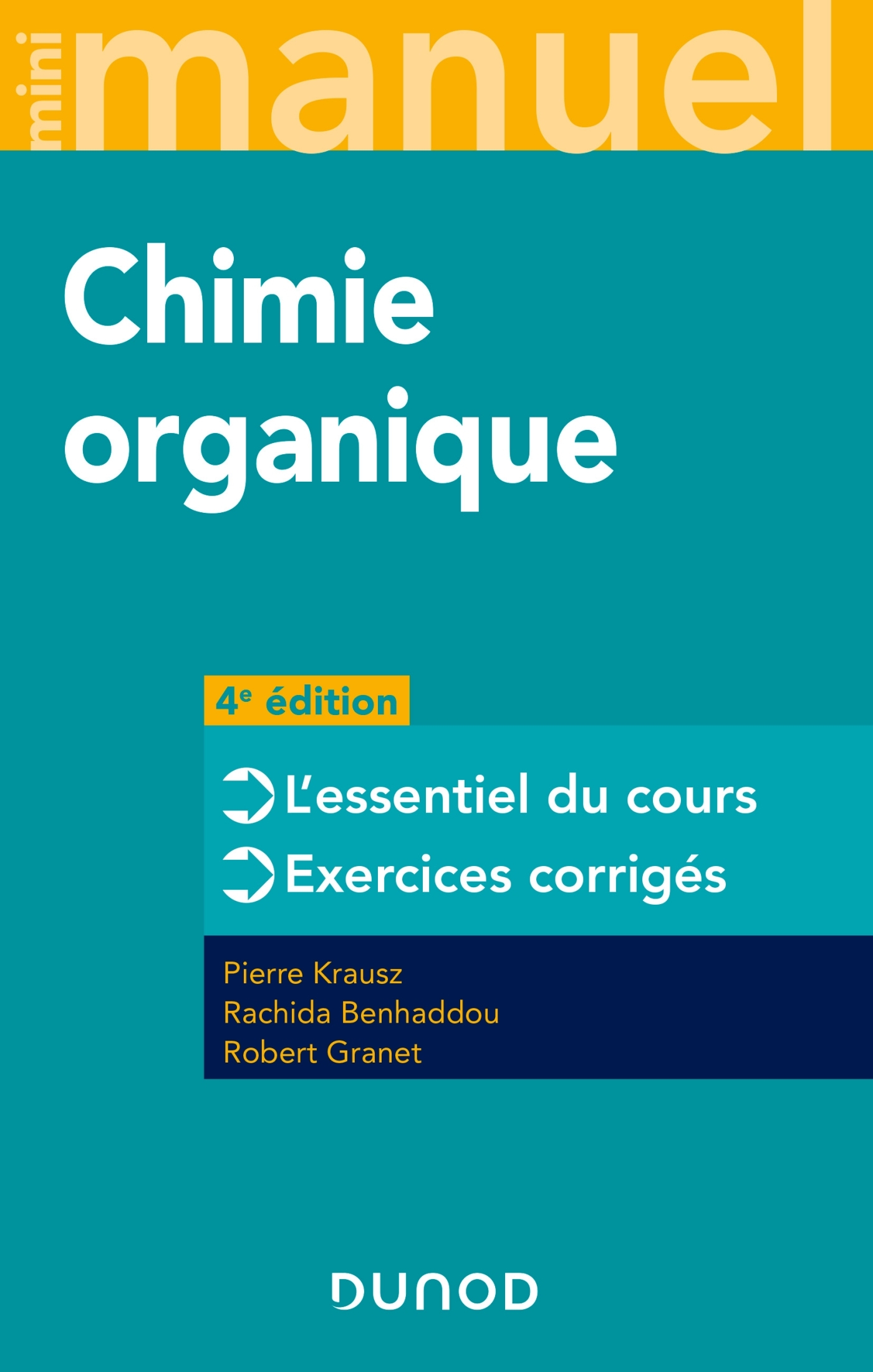 Mini manuel de Chimie organique - 4e éd.