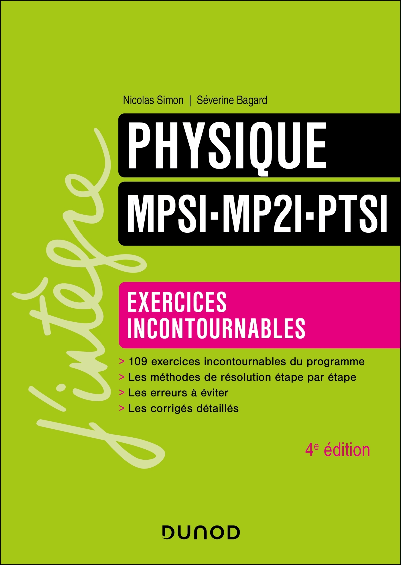 Physique Exercices incontournables MPSI-MP2I-PTSI - 4e éd.