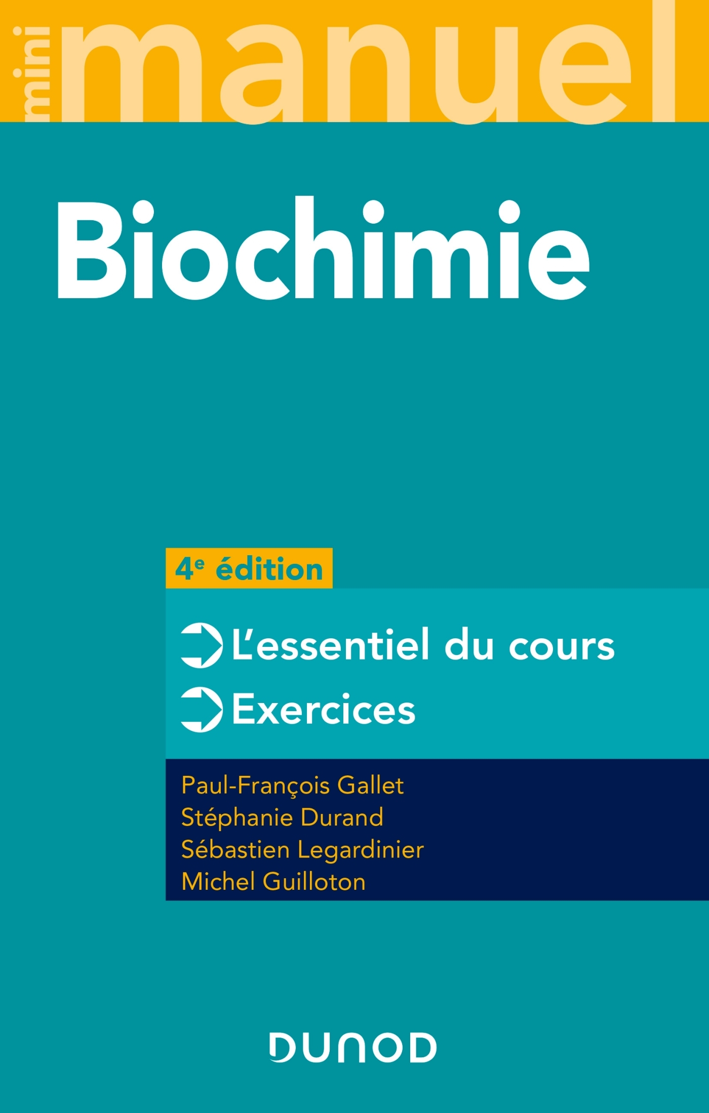 Mini Manuel - Biochimie - 4e éd.