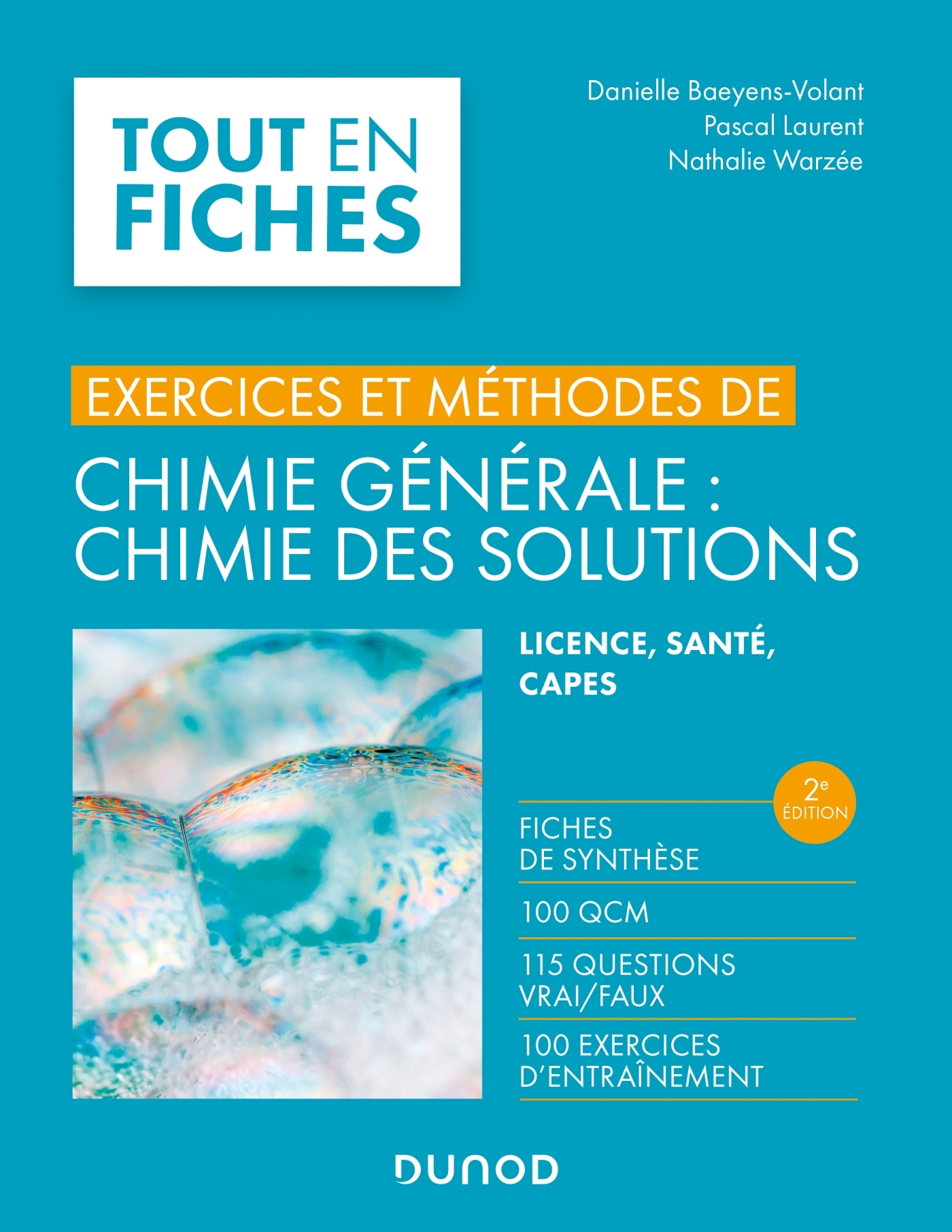 Exercices et méthodes de chimie générale : chimie des solutions -2e éd.