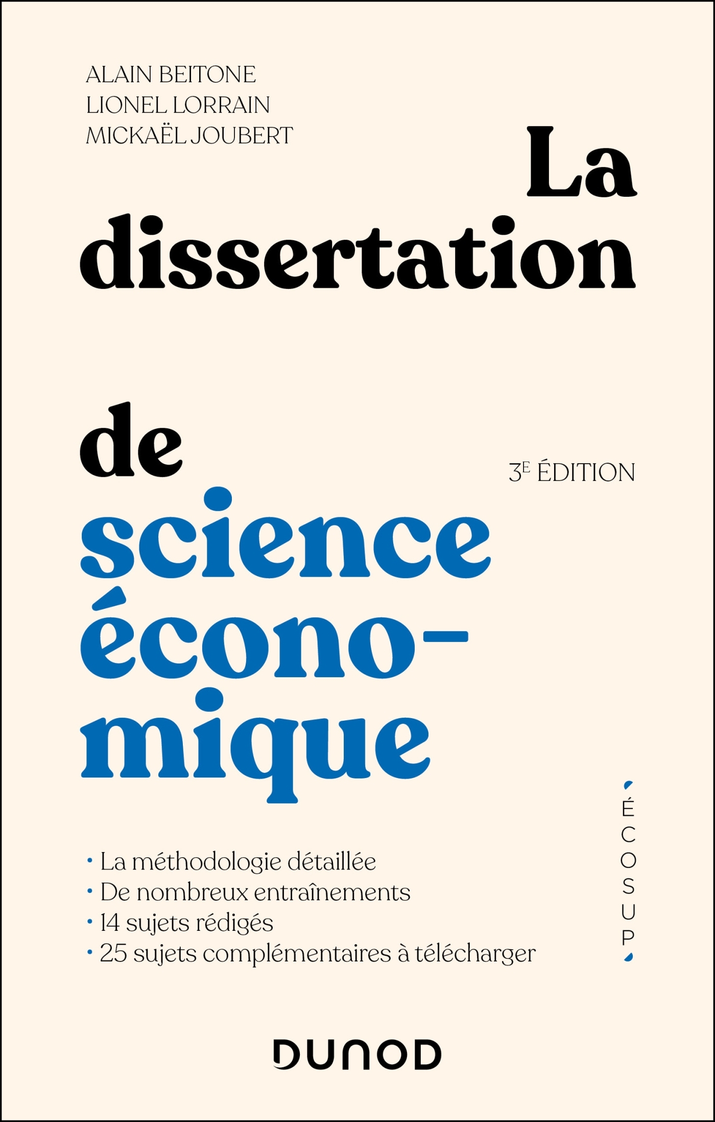 La dissertation de science économique - 3e éd.