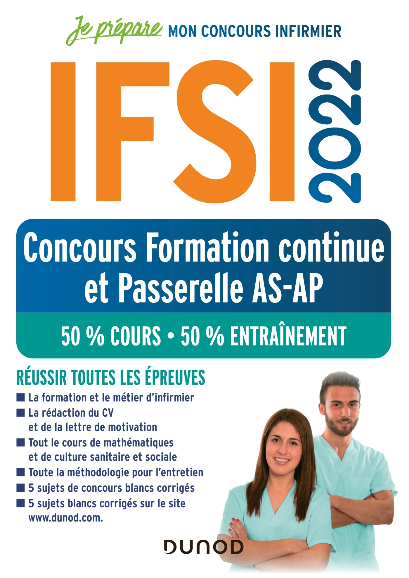 IFSI 2022 Concours Formation continue et Passerelle AS-AP - 50% Cours - 50% Entraînement