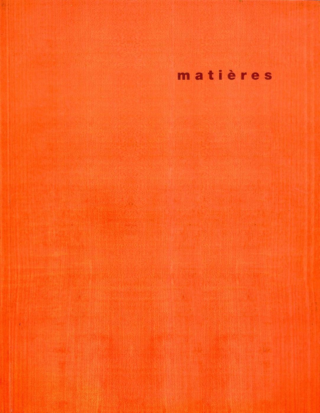 Matières, N°10